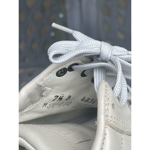 Foot So Port Suburban USA Shoe (930) Grey/beige Leather Mens 7.5B Vibram sole - Picture 7 of 7